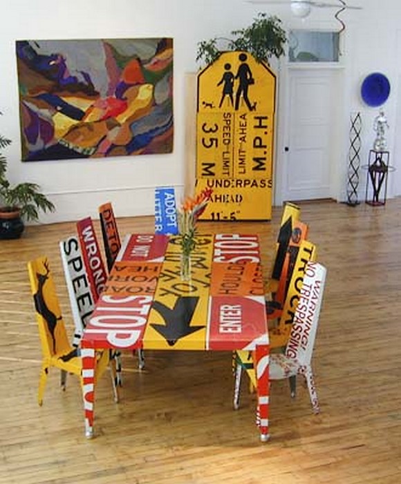 borisbally 16i pic on Design You Trust borisbally 16i Recycled Traffic Signs by Boris Bally