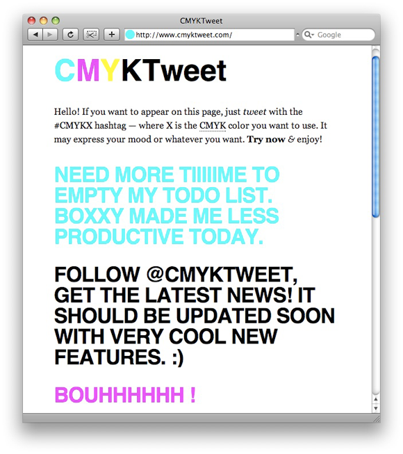 cmyktweetdyt CMYKTweet