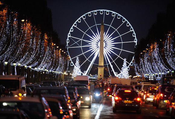 Christmas Place de la Concorde, Paris, France.