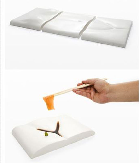 humansushiplates2 Eat Off Me Sushi Plates