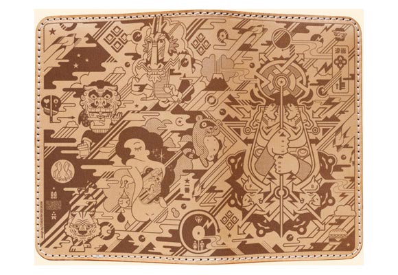 junichi large Engraved Moleskine cover