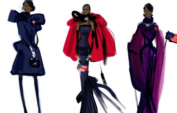 obamaillustrations The First Lady Illustrations
