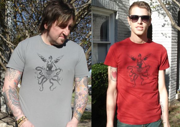 Cthulu both New Steam Punk T Shirt by Sindustry Designs