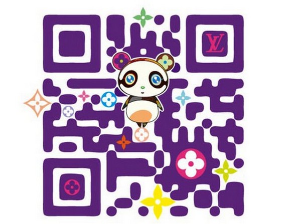 LV QRcode Louis Vuitton QR Code x Takashi Murakami