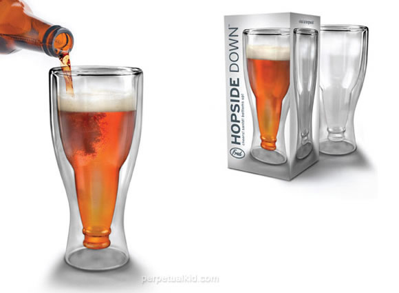 beer glass Hopside Down Beer Glass