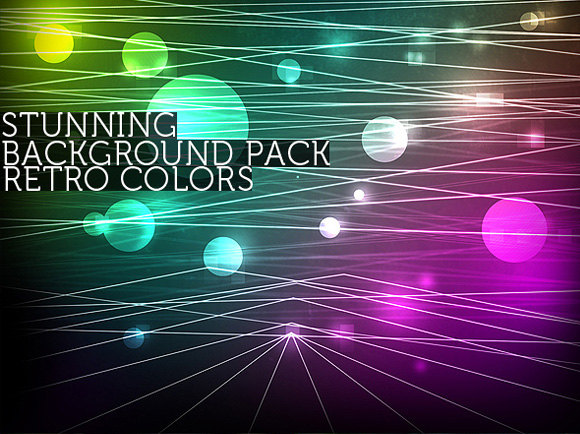 bgr Glowing Lines Retro Background PSD Freebie