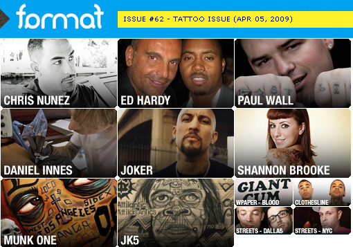  the Tattoo issue, featuring Ed Hardy, Joker, Chris Nunez, Munk One, JK5, 