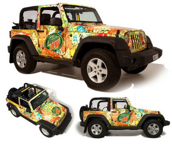 jeepDYT Wrapping a Jeep in art