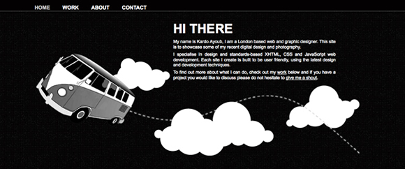 kardoayoub 01 Colorblind Awesomeness   40 Inspirational Black & White Websites