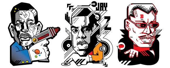 stubbornsideburn face pic on Design You Trust stubbornsideburn face CARICATURE SERIES