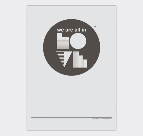 01 14 pic on Design You Trust 01 14 We are all in love limited edition prints