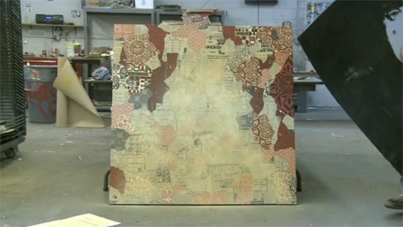 1 0sscdzx Shepard Fairey Paints At Studio No. 2 in Los Angeles.