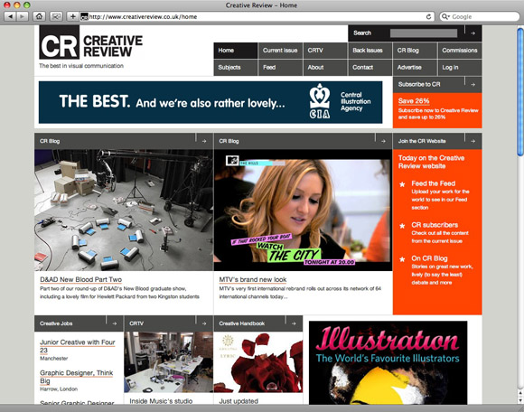 CreativeReview580 Creative Review site update