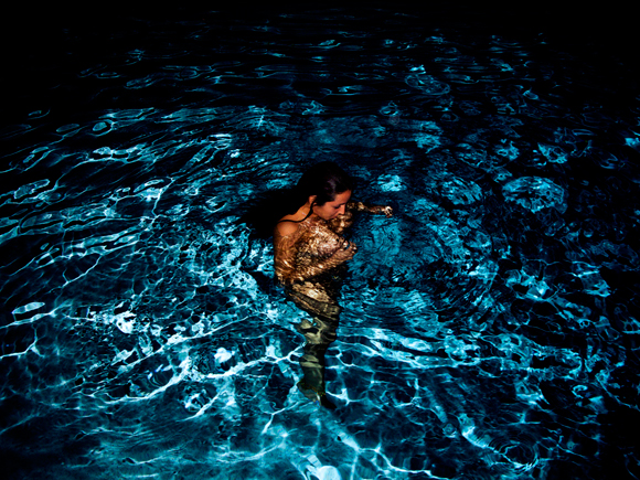 IMG 4537 Random pool, random night, random girl.