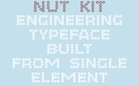 NutKit2 pic on Design You Trust NutKit2 Nut Kit Typeface