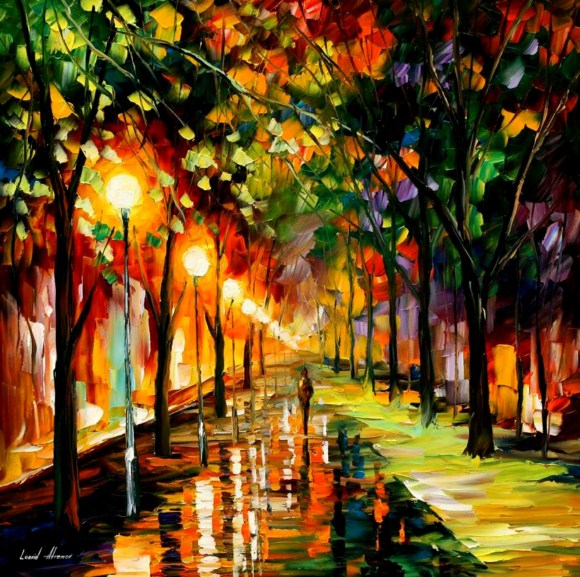   Green Dreams Paintings by Leonid Afremov