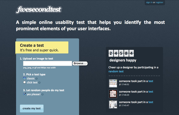 fivesecond 10 Excellent Services To Get Feedback For Your Design Works