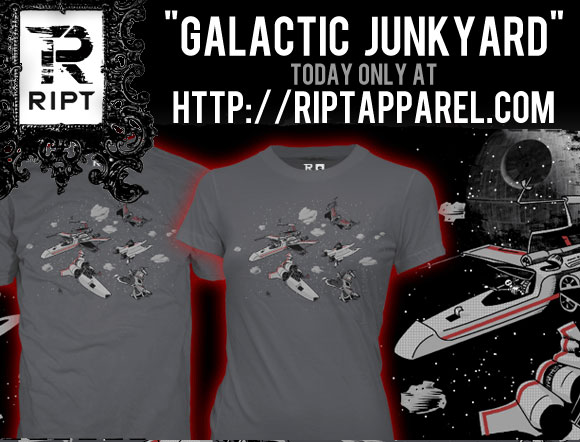 galacticjunkyard RIPTapparel pic on Design You Trust galacticjunkyard RIPTapparel Starwars lovers, get your hands on this t shirt from RIPT Apparel!