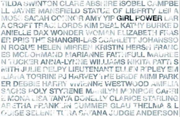 girl power white 01 Coulson Macleod Limited Edition Typographic Art