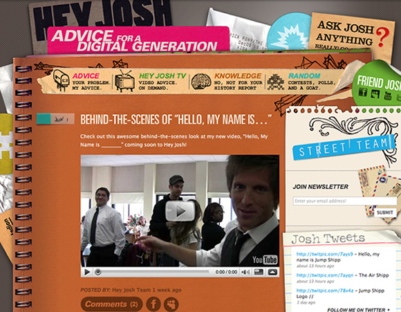 heyjosh Web Design Trend Hunting   The Messy Desk: Examples & Best Practices