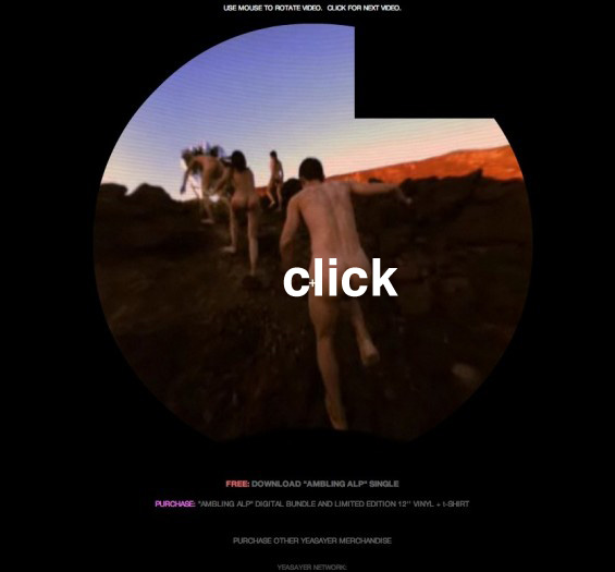 hundertmarkyeasayer pic on Design You Trust hundertmarkyeasayer Ambling Alp by Yeasayer Most psychadelic, interactive website ever