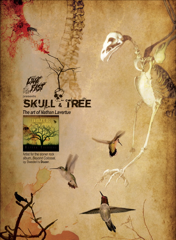 livefastundergroundgalleryposter580px pic on Design You Trust livefastundergroundgalleryposter580px Skull and Tree, the art of Nathan Lavertue