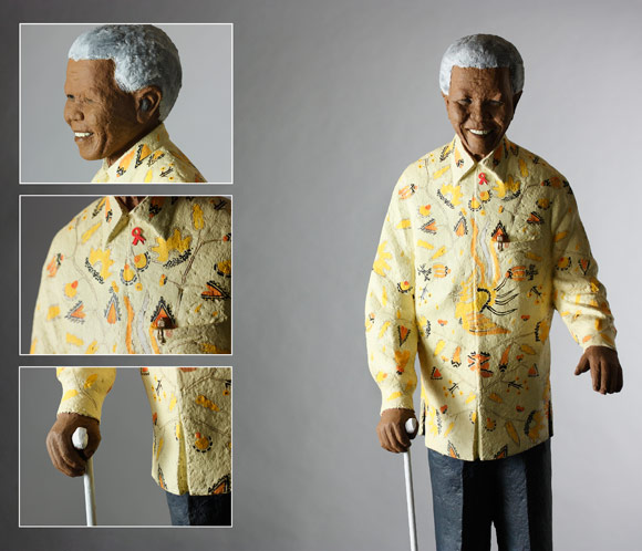 mandelastatuette pic on Design You Trust mandelastatuette Nelson Mandela Hand Crafted Paper Mache Statuettes