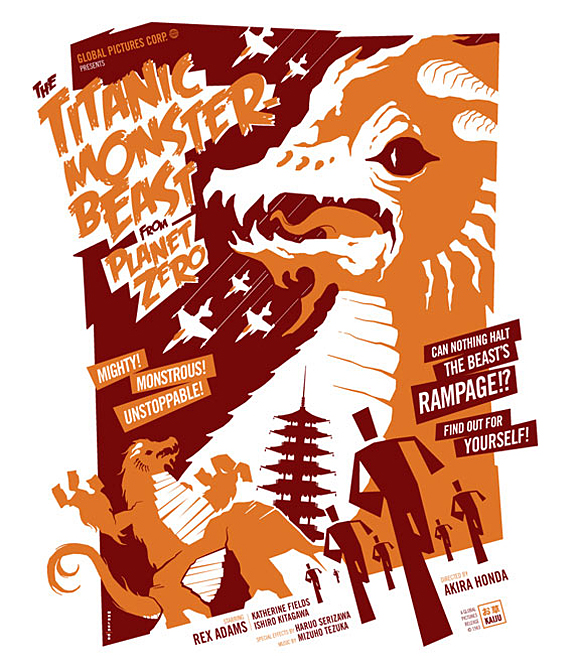 monsters Tom Whalens horror movie posters