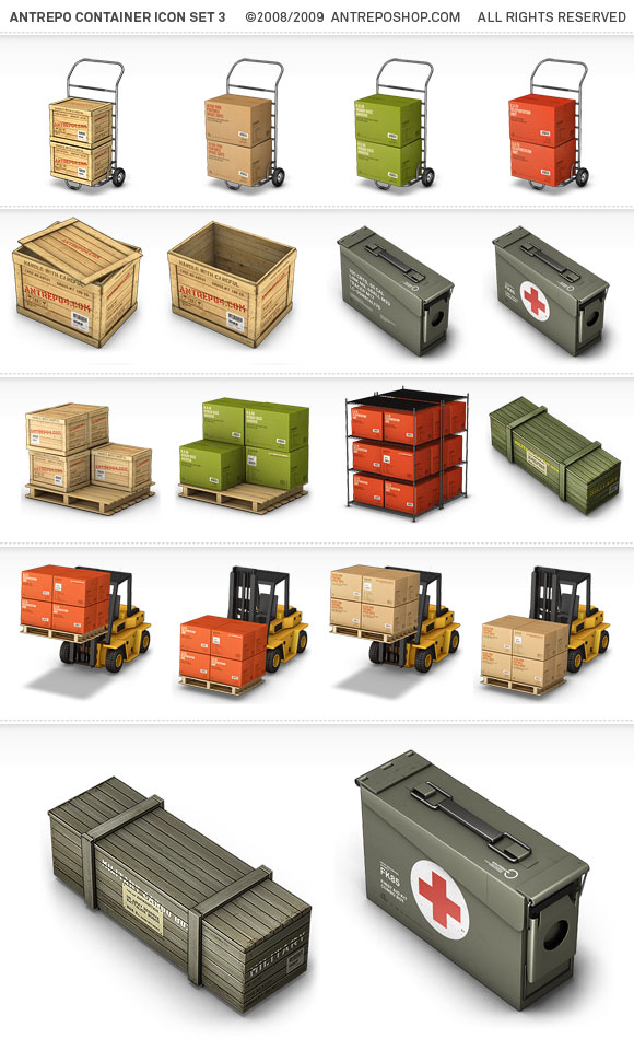 preview2 pic on Design You Trust preview2 Container Icon Set R3