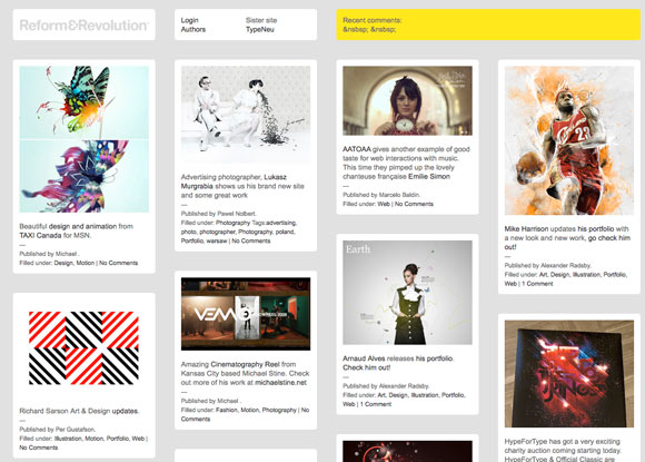 reform Web Design Trend Hunting – 15 Amazing Infinite Scrolling Websites