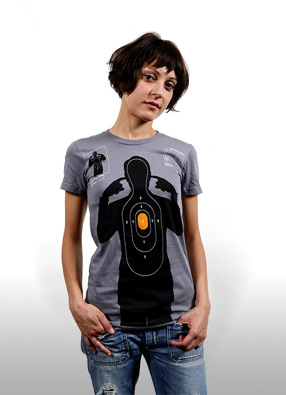 shooting target 01 Shooting Target   t shirt print by Supermandolini