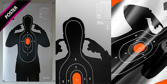 shooting target 03 Shooting Target   t shirt print by Supermandolini