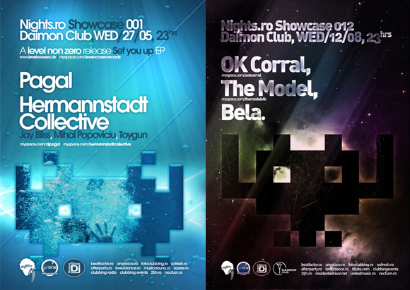 events posters design. electronic events posters.