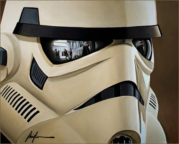 stormtrooper sm Star Wars Art: The Story is in the Reflections