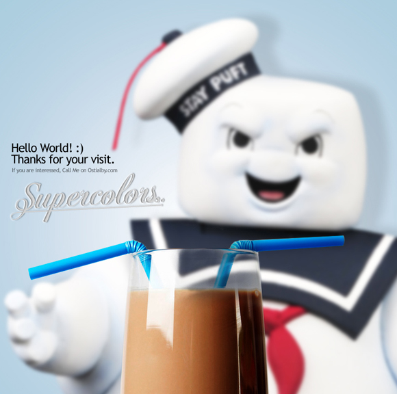 monstro de marshmallow Stay Puft na ilustração Supercolors
