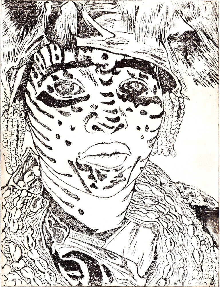 tribeswoman pic on Design You Trust tribeswoman New Etchings by Alexandra Beguez