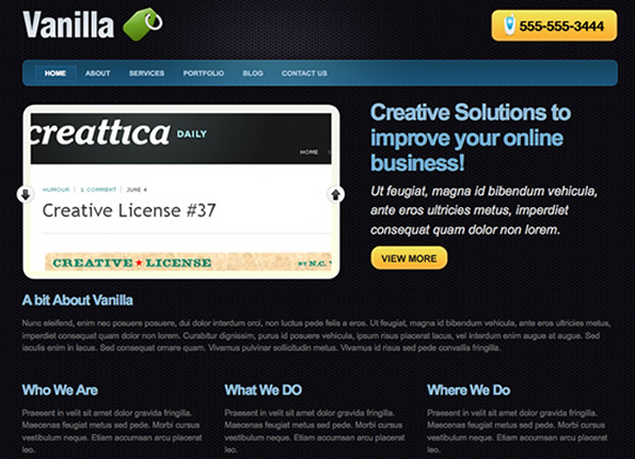 vanilla pic on Design You Trust vanilla 15 Fresh Wordpress Themes To Get The Coolest Portfolio For You Or Your Studio