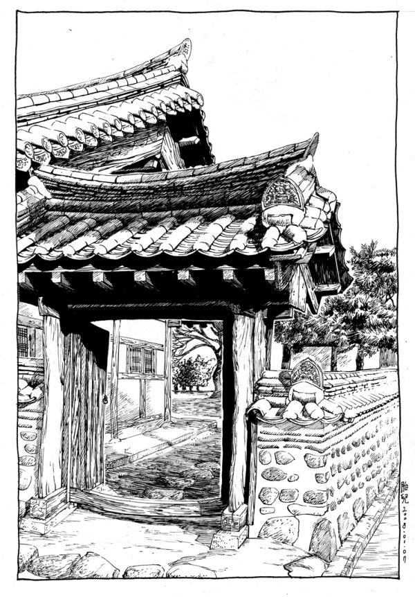Korean style house, Naju hyanggyo, 0107 Korean style house, Naju hyanggyo,