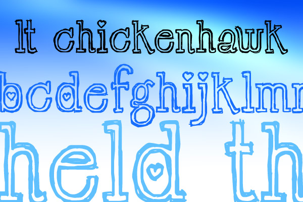 03ltchickenhawk 3 creative free fonts for your projects