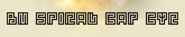 05bmspiralcap Monday free pixelated fonts