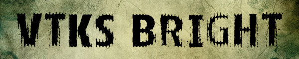 05vtksbright Tuesday free fancy eroded fonts