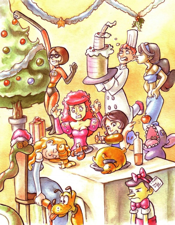 20100810 disney christmas by gigei600x771 pic on Design You Trust 20100810 disney christmas by gigei600x771 Watercolor Paintings by María Pérez Pacheco