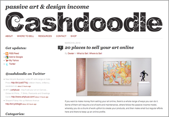 20placesDYT pic on Design You Trust 20placesDYT 20 Places to Sell Your Art Online