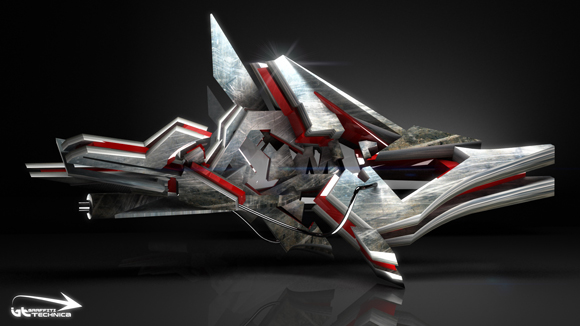 awesome 3D Graffiti by graffiti technica 3dgraffiti01smal awesome 3D Graffiti by graffiti technica