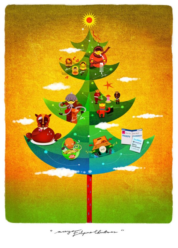 AVeryFilipinoXmaslores Dan Matutina Illustrations