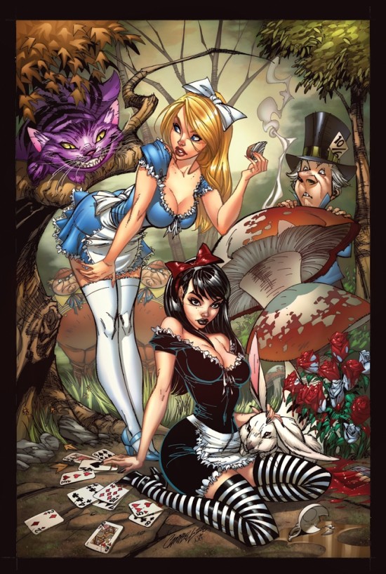 Disney Princess by J.Scott Campbell (Danger Girl) Aliceinwonderland Disney Princess by J.Scott Campbell (Danger Girl)