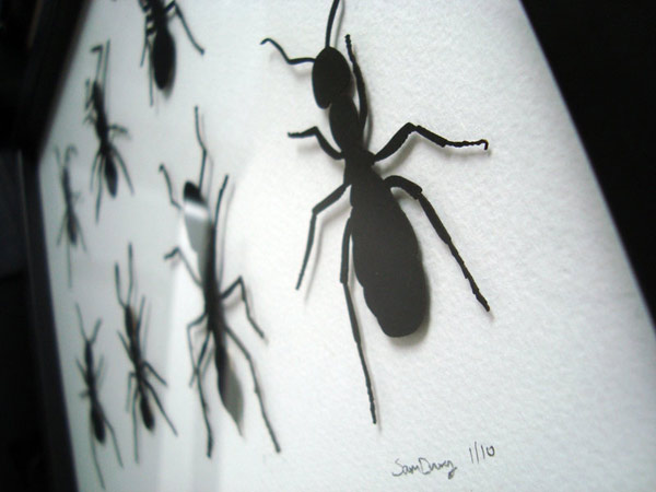 Laser Cut Paper Ants AntDetail 1 LG Laser Cut Paper Ants