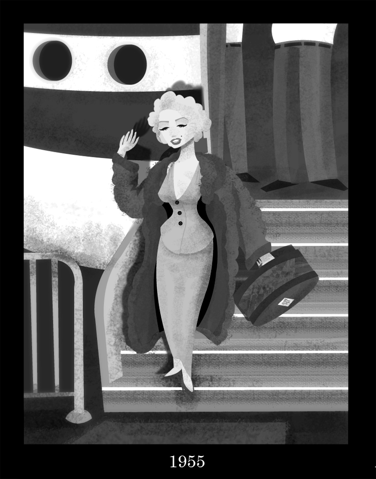 Arrival at the airport by JoepGerrits The characters of pop culture by Joep Gerrits