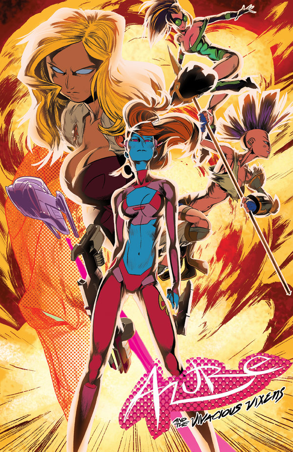 Azure and the Vivacious Vixens by Enymy pic on Design You Trust Azure and the Vivacious Vixens by Enymy Illustrations by Kris Anka