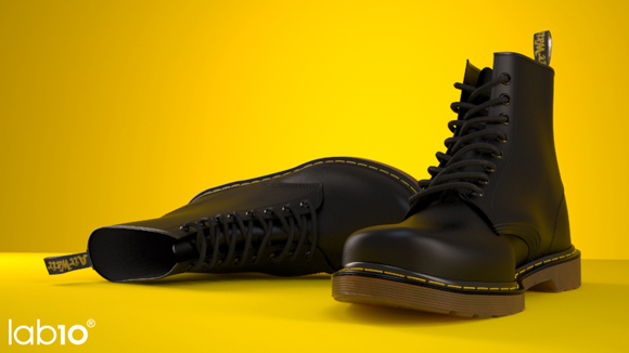 Boots Small Dr Marten Boot Photorealistic 3D Visual by Lab10